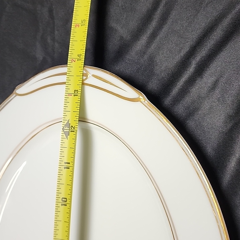 Noritake Neville Gold Trim China Platter - Picture 9 of 12